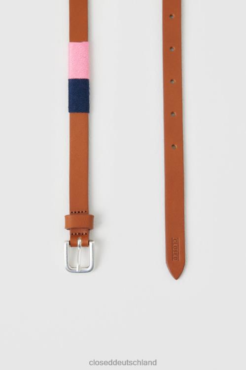 Zubehör goldener Zimt 0RP8Z1820 CLOSED umwickelter Ledergürtel Frauen