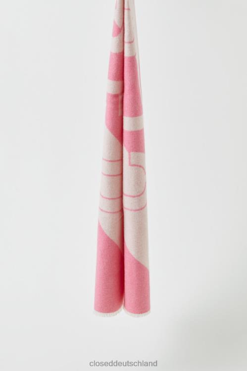 Zubehör Himbeerrosa 0RP8Z1834 CLOSED Gestreifter Schal mit Logo Frauen