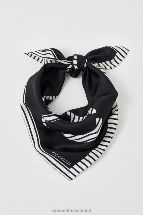 Zubehör Schwarz 0RP8Z718 CLOSED Seidentuch Frauen