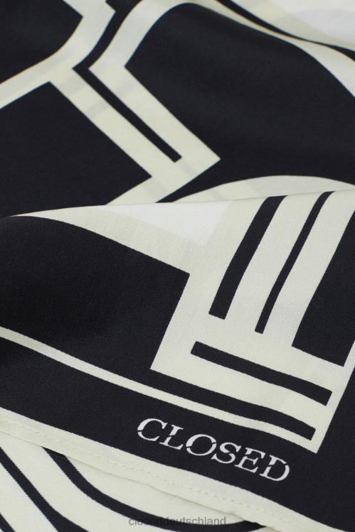 Zubehör Schwarz 0RP8Z719 CLOSED Seidentuch Frauen