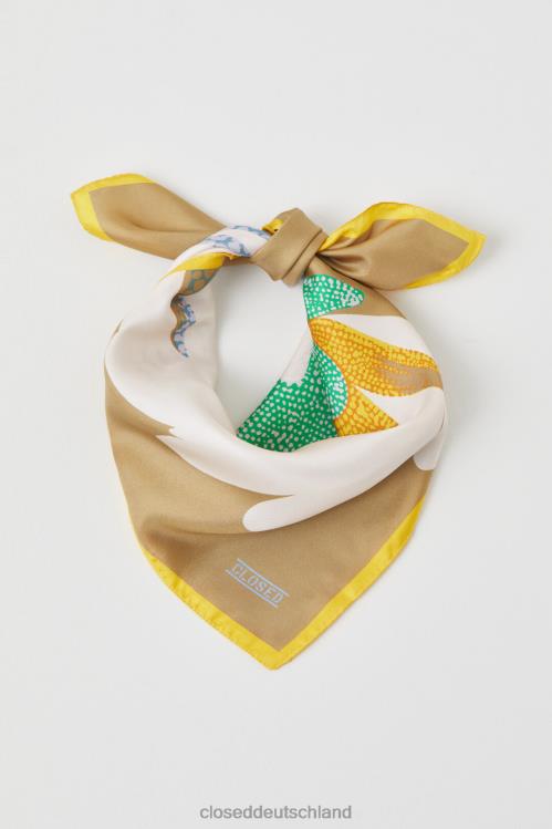 Zubehör blauer Morgenhimmel 0RP8Z1836 CLOSED Seidenschal mit Aufdruck Frauen