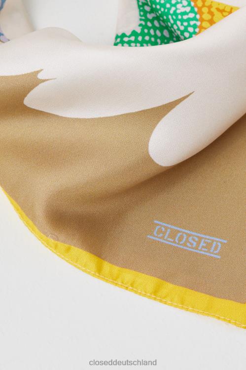 Zubehör blauer Morgenhimmel 0RP8Z1836 CLOSED Seidenschal mit Aufdruck Frauen