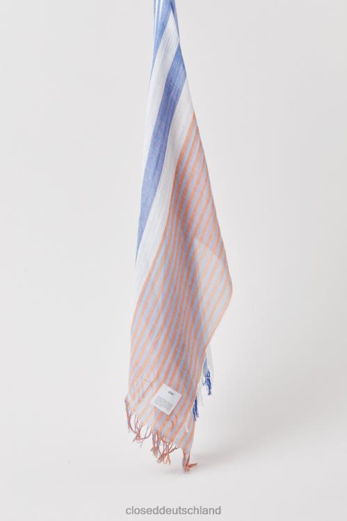 Zubehör ozeanisches Blau 0RP8Z1830 CLOSED gestreifter Schal Frauen