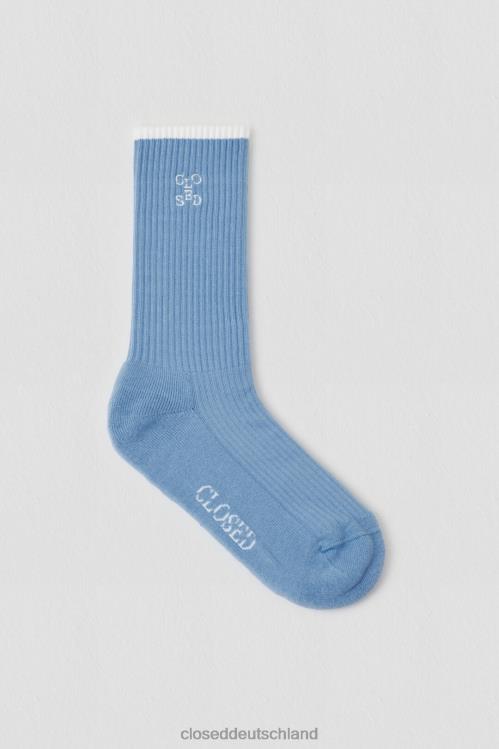 Zubehör Chambrayblau 0RP8Z685 CLOSED Logo-Socken Frauen
