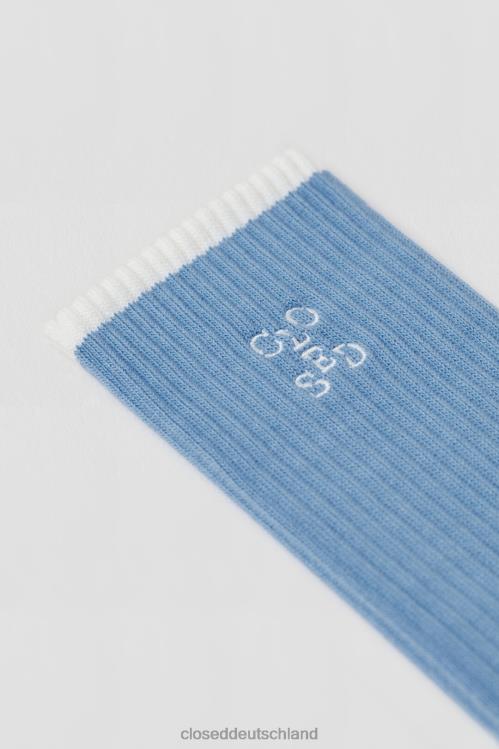 Zubehör Chambrayblau 0RP8Z685 CLOSED Logo-Socken Frauen