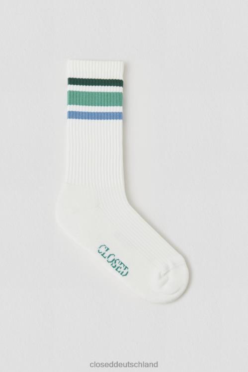Zubehör Farngrün 0RP8Z681 CLOSED gestreifte Socken Frauen