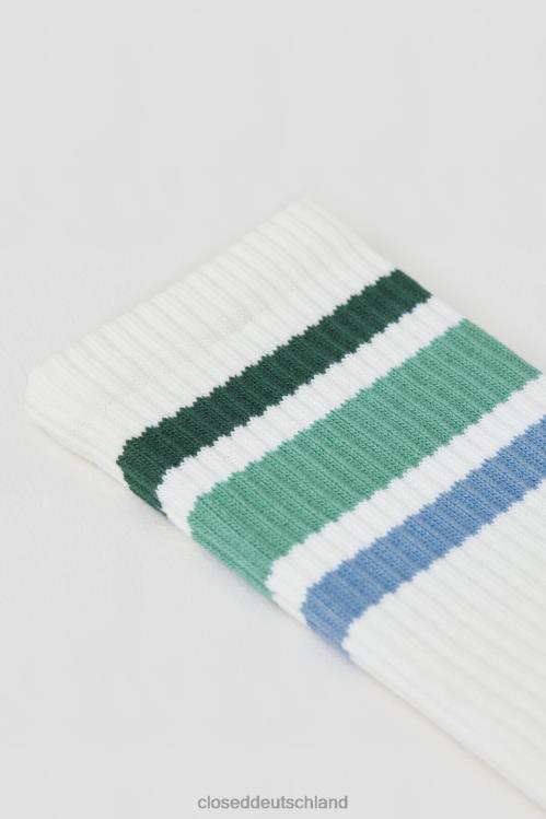 Zubehör Farngrün 0RP8Z681 CLOSED gestreifte Socken Frauen