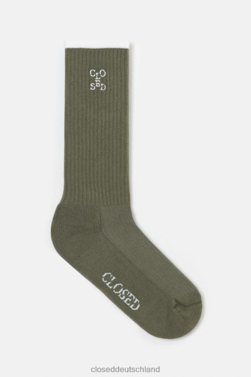 Zubehör Industriegrün 0RP8Z677 CLOSED bestickte Socken Frauen