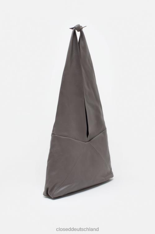 Zubehör dunkles Nickel 0RP8Z651 CLOSED Glattledertasche Frauen