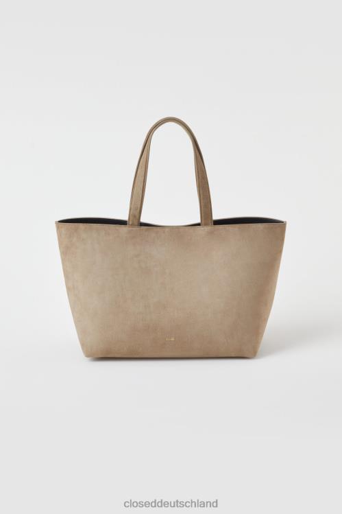 Zubehör graues Furnier 0RP8Z1842 CLOSED Wildledertasche Frauen