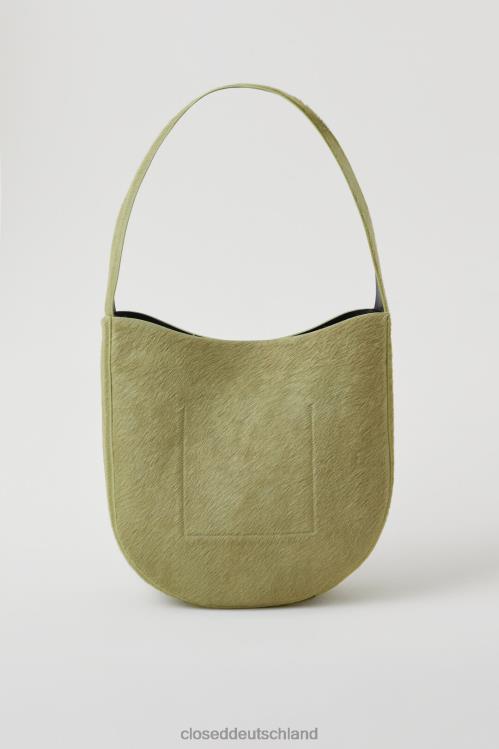 Zubehör neues Grün 0RP8Z1799 CLOSED halbrunde Tasche großes Fell Frauen