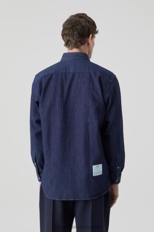 Kleidung Dunkelblau 0RP8Z2089 CLOSED Jeanshemd Männer