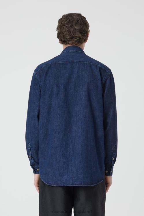Kleidung Dunkelblau 0RP8Z999 CLOSED Jeanshemd Männer