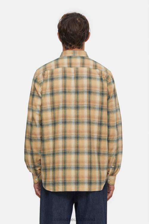 Kleidung Farngrün 0RP8Z982 CLOSED Flanellhemd Männer