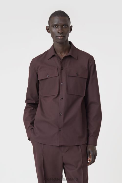 Kleidung Feige lila 0RP8Z976 CLOSED Utility-Shirt Männer