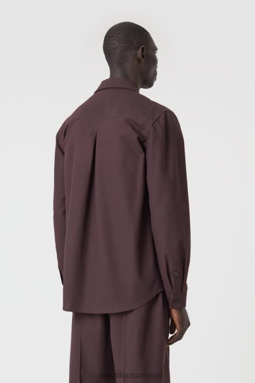 Kleidung Feige lila 0RP8Z976 CLOSED Utility-Shirt Männer