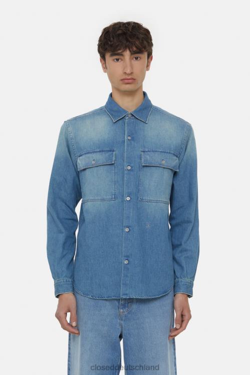 Kleidung Mittelblau 0RP8Z997 CLOSED Utility-Shirt Männer