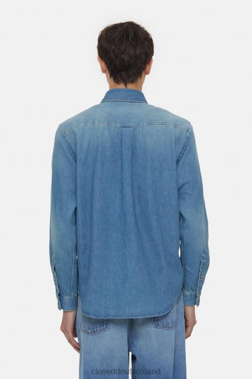 Kleidung Mittelblau 0RP8Z997 CLOSED Utility-Shirt Männer