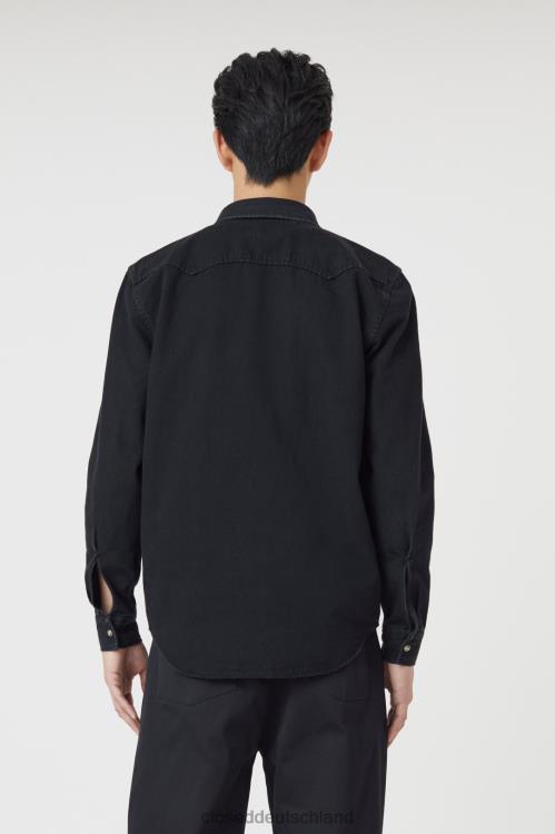 Kleidung Schwarz 0RP8Z1000 CLOSED Jeanshemd Männer