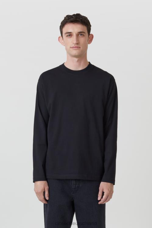 Kleidung Schwarz 0RP8Z1038 CLOSED klassisches Langarmshirt Männer