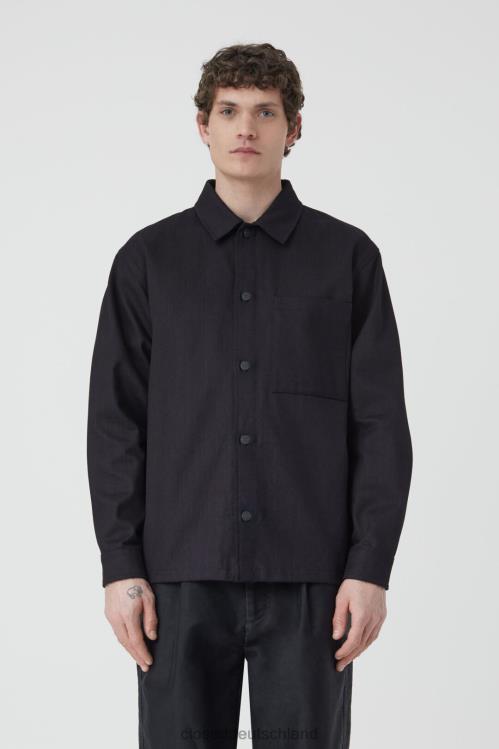 Kleidung Schwarz 0RP8Z985 CLOSED Jeans-Overshirt Männer