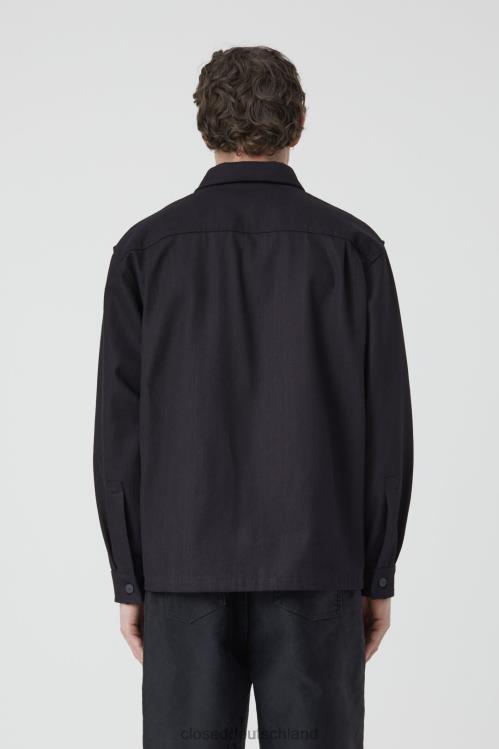 Kleidung Schwarz 0RP8Z985 CLOSED Jeans-Overshirt Männer