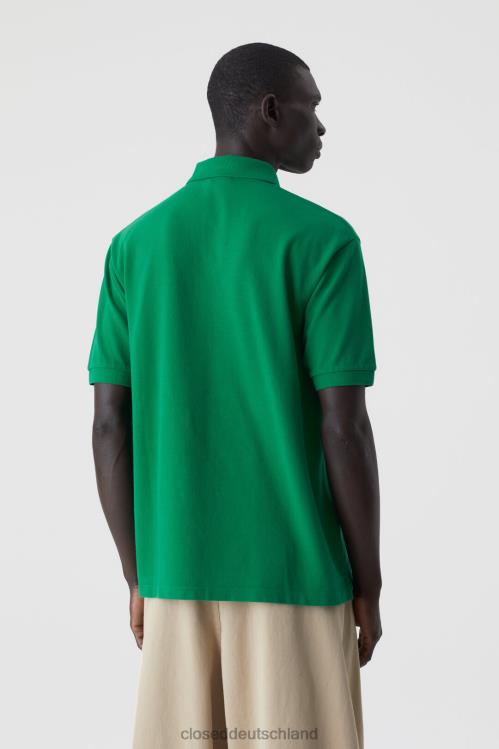 Kleidung botanisches Grün 0RP8Z2140 CLOSED Poloshirt mit Stickerei Männer