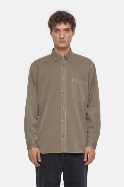 Kleidung brauner Zucker 0RP8Z991 CLOSED formelles Armeehemd Männer