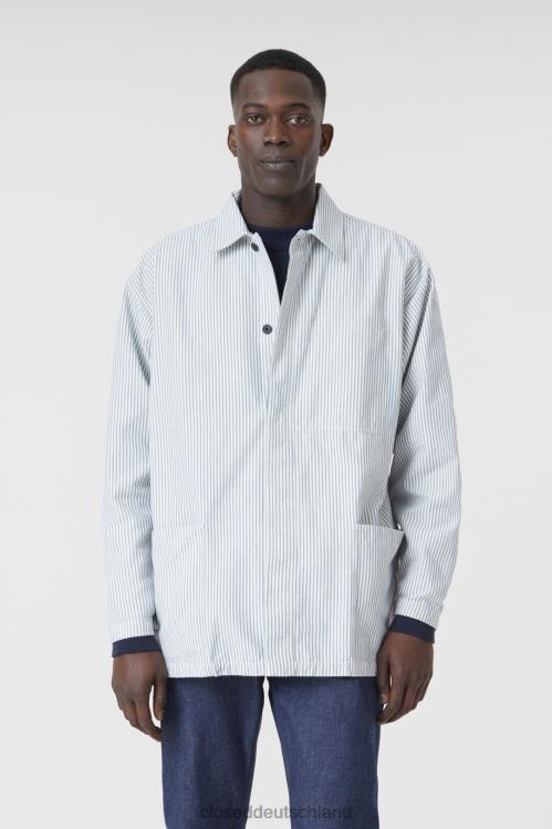 Kleidung dunkle Nacht 0RP8Z2093 CLOSED Arbeiterhemd Männer