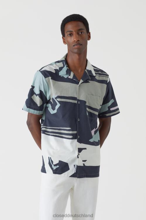 Kleidung dunkle Nacht 0RP8Z2102 CLOSED Bedrucktes Hemd Männer