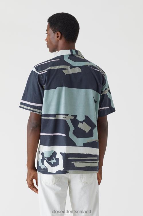 Kleidung dunkle Nacht 0RP8Z2102 CLOSED Bedrucktes Hemd Männer