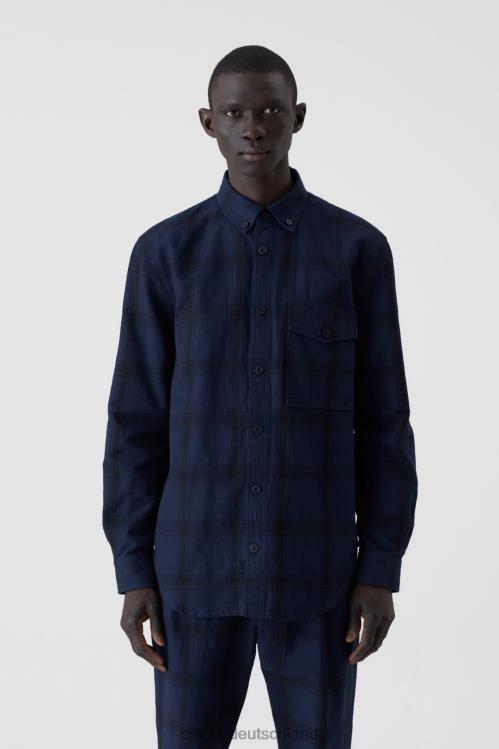 Kleidung dunkle Nacht 0RP8Z2111 CLOSED entspanntes Hemd Männer