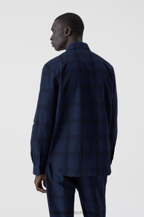 Kleidung dunkle Nacht 0RP8Z2111 CLOSED entspanntes Hemd Männer