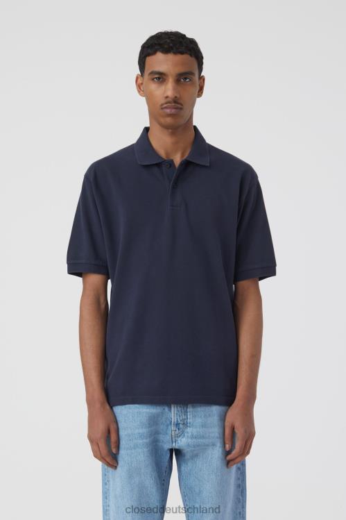 Kleidung dunkle Nacht 0RP8Z2142 CLOSED Poloshirt mit Stickerei Männer