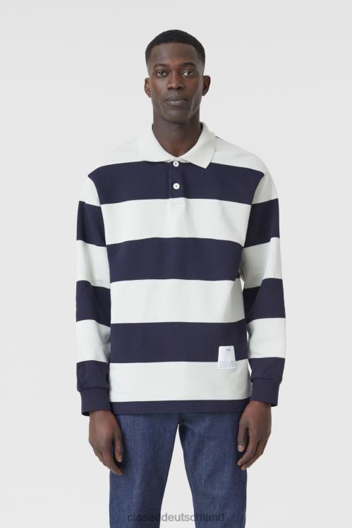 Kleidung dunkle Nacht 0RP8Z2150 CLOSED Rugby-Poloshirt Männer