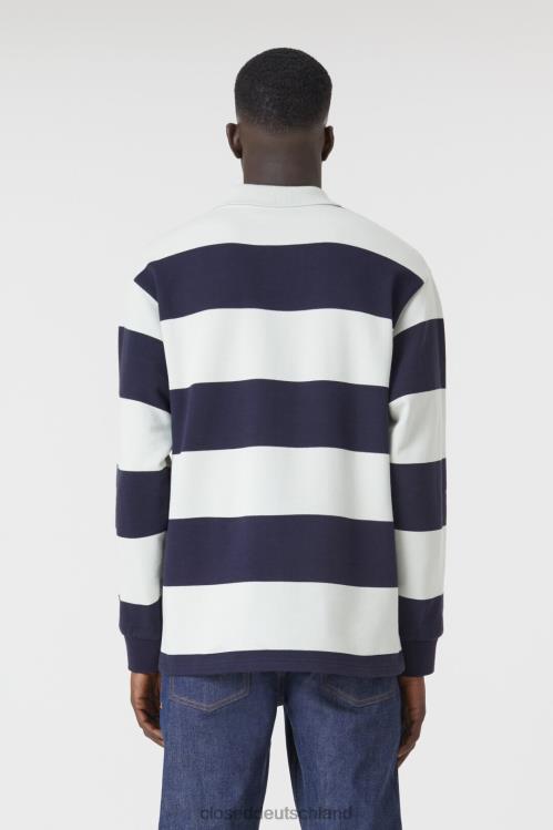 Kleidung dunkle Nacht 0RP8Z2150 CLOSED Rugby-Poloshirt Männer