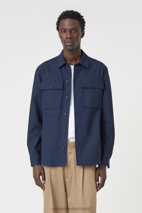 Kleidung dunkle Nacht 0RP8Z975 CLOSED Utility-Shirt Männer