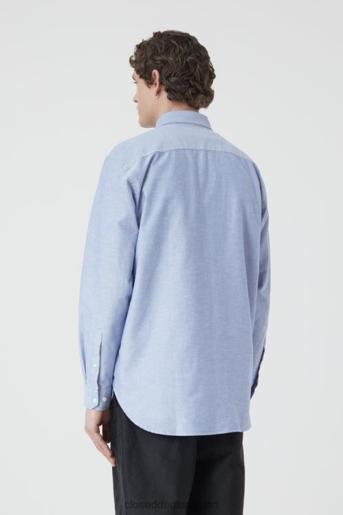 Kleidung dunkle Nacht 0RP8Z992 CLOSED Oxford-Hemd Männer