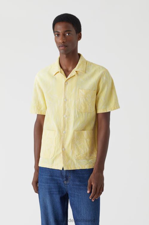Kleidung gelbe Orchidee 0RP8Z2099 CLOSED Jacquard-Utility-Hemd Männer