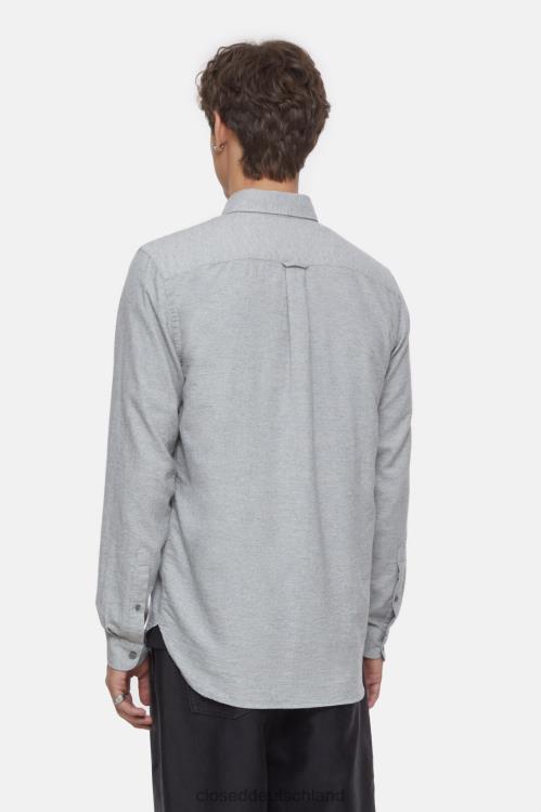 Kleidung hellgrau meliert 0RP8Z977 CLOSED Basic-Shirt Männer