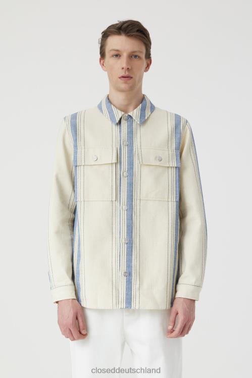 Kleidung naturfarben 0RP8Z2087 CLOSED Utility-Hemd aus Twill Männer