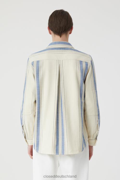 Kleidung naturfarben 0RP8Z2087 CLOSED Utility-Hemd aus Twill Männer