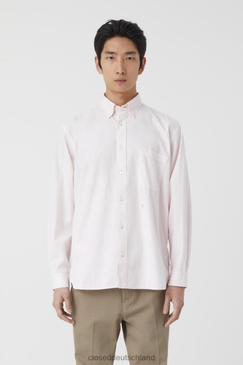 Kleidung rosa Hortensie 0RP8Z2095 CLOSED Popeline-Hemd Männer