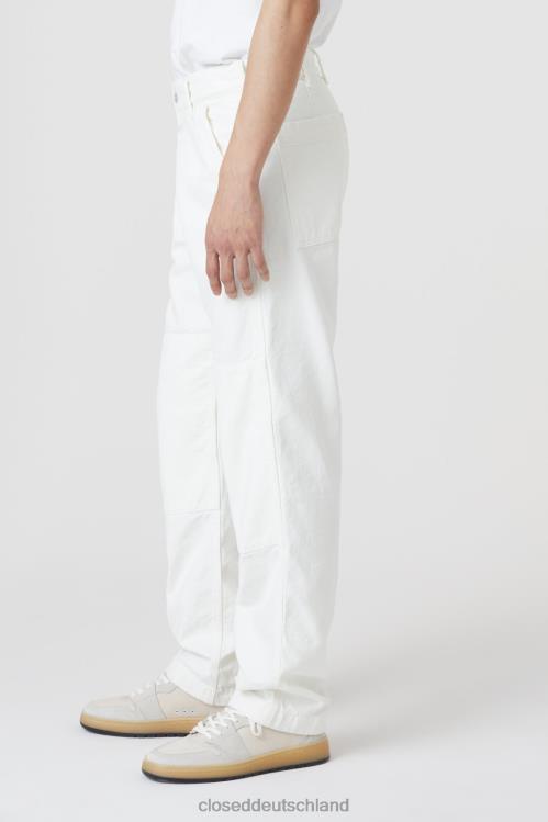 Kleidung Elfenbein 0RP8Z842 CLOSED Baumwollcanvas im Hosenstil Männer