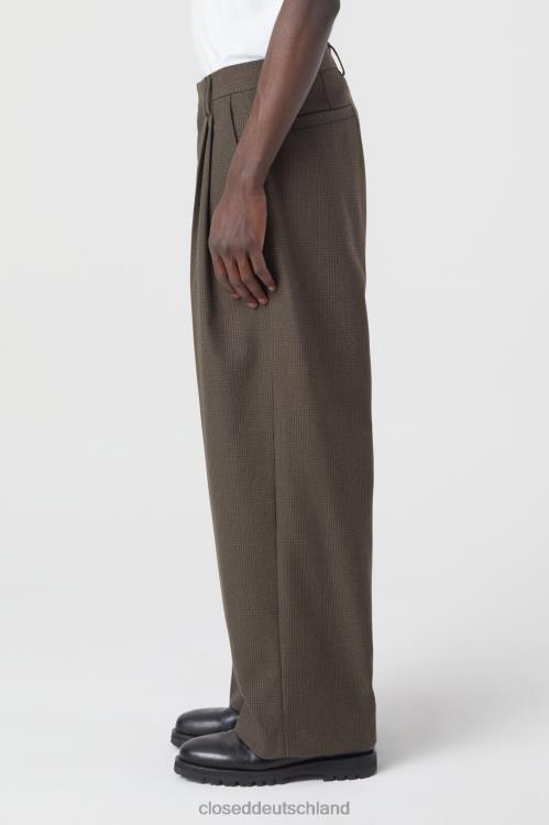 Kleidung Holzkohle 0RP8Z821 CLOSED Hose im Hobart-Stil, weit Männer