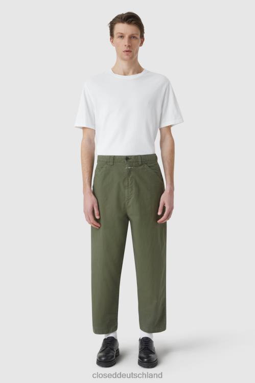 Kleidung Mangoldgrün 0RP8Z1960 CLOSED Hose im Dover-Stil, konisch zulaufend Männer