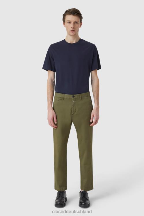 Kleidung Mangoldgrün 0RP8Z1982 CLOSED Hose im Atelier-Stil, konisch zulaufend Männer