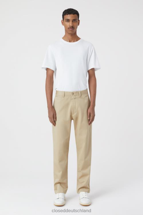 Kleidung Schilfbeige 0RP8Z1963 CLOSED Hose im Tacoma-Stil, konisch zulaufend Männer