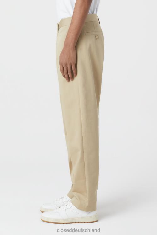 Kleidung Schilfbeige 0RP8Z1963 CLOSED Hose im Tacoma-Stil, konisch zulaufend Männer