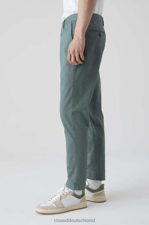 Kleidung dunkle Jade 0RP8Z1985 CLOSED Hose im Atelier-Stil, konisch zulaufend Männer